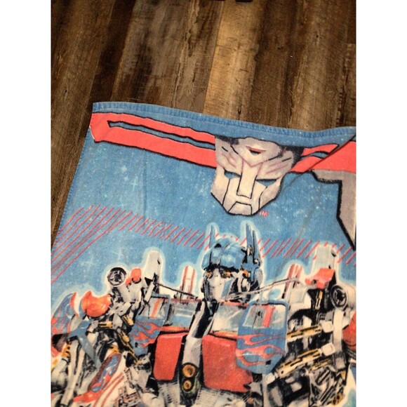 Vintage Transformers Bath Beach Towel Large 29”x53” Optimus Prime Movie - Picture 5 of 16